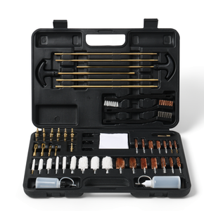 Kit de nettoyage universel pour armes à feu de tous calibres avec accessoires en laiton massif et tiges durables dans un étui rigide pour toutes les armes à feu - Product Image 2