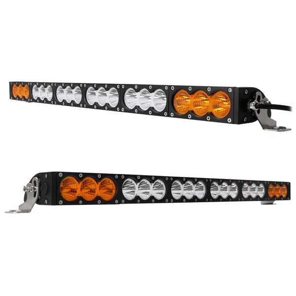 IP 68 Waterproof 180 W LED Off road Light 4x4 Car Roof Light Bar Single Row Orange Driving Light Bars