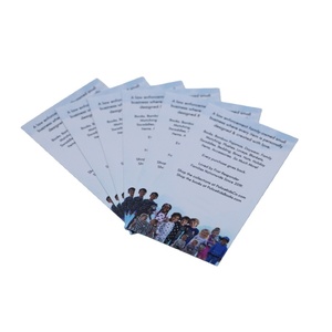 Cartes de visite professionnelles brillantes 90x50mm 400gsm bleues pour hommes, femmes, agents, vente automobile, éducation, consultant, gestionnaire, restauration, hôpital - Product Image 1
