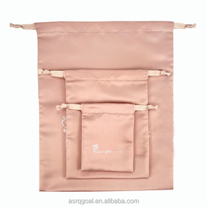 Sac à chaussures de vélo unisexe personnalisé avec logo, toutes saisons, avec cordon de serrage, en satin <span class=keywords><strong>rose</strong></span>, pour chaussures de vélo - Product Image 5