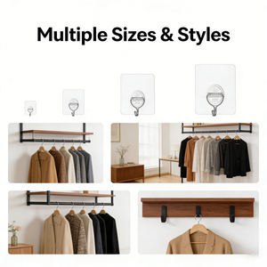 Perchas de gancho de pared multifuncionales autoadhesivas personalizadas, doble para el Hogar, baño, puerta de succión autoadhesiva, soporte para macetas - Product Image 5