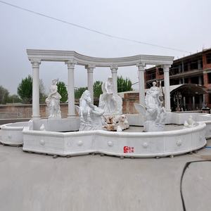 Personalizzato All'aperto di Grandi Dimensioni di Marmo Da Giardino Fontana <span class=keywords><strong>In</strong></span> <span class=keywords><strong>Pietra</strong></span> <span class=keywords><strong>Con</strong></span> Statua del Leone - Product Image 3