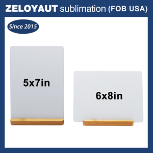 กรอบรูปอะลูมิเนียมพิมพ์ซับลิเมชันทรงสี่เหลี่ยมผืนผ้าพร้อมฐานไม้ไผ่ขนาด8*<span class=keywords><strong>6</strong></span>นิ้วกรอบรูปโลหะ - Product Image 2