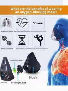 Faible capacité vitale en oxygène masque d'entraînement physique contrôle de l'hypoxie sport course Fitness équitation anti-poussière étanche boxe - Product Image 3