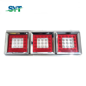 Feux arrière à LED chromés et peints, adaptés aux remorques de camions japonais de la série 120 de 1962 à 1968. - Product Image 4