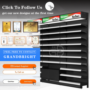 New Lightweight Metal Acrylic <strong>Cigarette</strong> <strong>Shelf</strong> In Combination With Floor Cabinets And Light Boxes <strong>for</strong> Tobacco Specialty Stores - Product Image 3