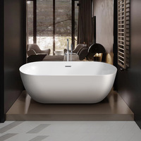 Baignoire à hydromassage en acrylique avec jets d'air, bain spa pour hôtel, appartement, maison