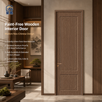 Nouvelle porte intérieure de style chinois, porte en bois écologique sans peinture, porte de chambre moderne sur mesure pour la décoration intérieure