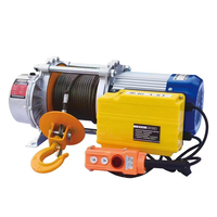 Nouvelle treuil électrique multifonction, petite machine de levage avec câble métallique, capacité de charge de 1 tonne, en acier pour la construction et la décoration