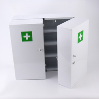 Großer wand montierter Medizin schrank mit Schloss Metall Erste-Hilfe-Kit Box