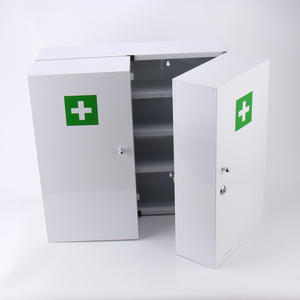 Armario de medicina montado en la pared de gran tamaño, con cerradura de Metal, botiquín de primeros auxilios - Product Image 4