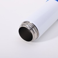 Gobelet droit isotherme en acier inoxydable de 350 ml (12 oz) pour enfants, avec couvercle à clapet, sans BPA, écologique, avec paille, pour sublimation - Vente en gros