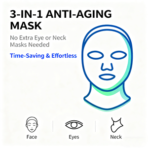 Mascarilla Facial y de Cuello de Colágeno Bio, Mascarilla Facial de Colágeno Profundo para Mujer, Mascarillas Faciales con Efecto Reafirmante y Tensor - Product Image 3