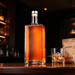 Bouteille de vin en verre français de haute qualité 100ml 200ml 500ml avec bouchon, bouteille vide pour liqueur, vin, <span class=keywords><strong>whisky</strong></span>, tequila, vodka avec bouchon - Product Image 1