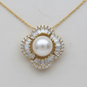 Orecchini a Clip contemporanei con motivo geometrico diamanti e perle in oro placcato rame ottone gioielli alla moda - Product Image 1