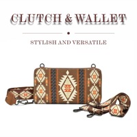 Dompet Kecil Wanita Gaya Bohemian Etnik, Bentuk Bantal Kanvas dengan Ritsleting Retro Amerika Eropa, Laris Manis, Impor