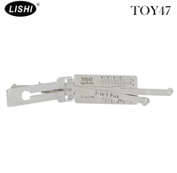 Lishi 2 en 1 Lock Pick LISHI TOY47 2 en 1 Auto Pick y decodificador