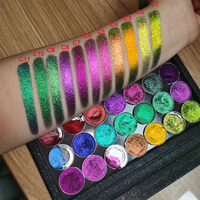Maquillage longue durée miroitant étincelle fard à paupières ombre unique multichrome caméléon fard à paupières palette haute pigmentation fard à paupières