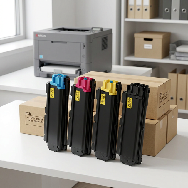 YX TK580 Compatible Full Toner Cartridge Set Black Cyan Magenta Yellow Bulk Pack 24-Month Warranty for Laser Printer