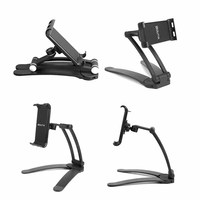 Support pliable pour téléphone et tablette, avec bras réglable et pince de fixation pour table de chevet, idéal pour la lecture d'ebooks, la visualisation de films, le bureau et les études