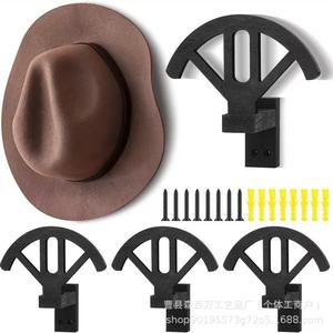 Wooden Hat Rack <b>Wall</b> Mounted Creative Cowboy Hat Storage Display Rack Solid Wood Multipurpose <b>Hook</b> - Product Image 5