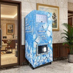 Distributeur automatique d'eau et de glace, kiosque à glace intelligent extérieur, distributeur automatique de glaçons sans personnel pour marina, marché frais, parc - Product Image 1