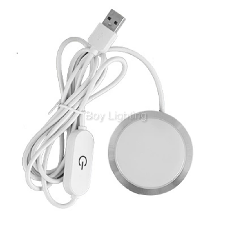 Сенсорный сенсорный светильник 60 мм Smd круглый 2 Вт DC5V Dimmable