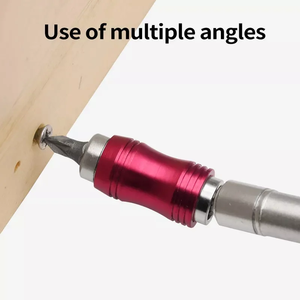 1/4 pouces en acier hexagonal à dégagement rapide porte-foret magnétique bricolage qualité tournevis pivotant adaptateur de <span class=keywords><strong>mandrin</strong></span> d'extension rotatif OEM - Product Image 2