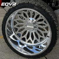 Jantes forgées EVOR, jantes à profil profond simple, polies, 22, 24, 26 pouces, personnalisées pour camionnette
