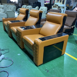 Sillones de cine para casa โซฟาผู้เอนกายบ้านเฟอร์นิเจอร์โรงละครไฟฟ้าเก้าอี้โรงหนังที่นั่งโรงภาพยนตร์หรูหรา - Product Image 2