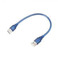 Kabel USB 2.0 pria KE pria, Hard Drive kompatibel dengan kabel USB ganda tipe a Male