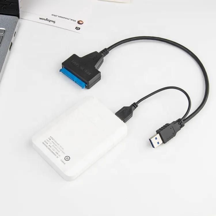 Super speed Usb 3.0 to SATA 22 pin 2.5 inch Easy Drive Line Mobile hard disk data cable