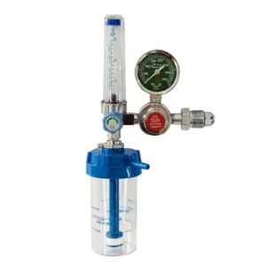 Hoge Kwaliteit Flow Meter Gas Cilinder Zuurstof Flowmeter Regulators Met Luchtbevochtiger Fles