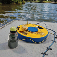 Caméra de pêche portable haute qualité pour eau salée, 360 degrés, 30 m, avec enrouleur manuel, HD, étanche IP68, écran LCD écologique