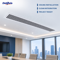 Diffuseur linéaire à fente en aluminium encastré pour système de ventilation CVC, grille d'aération linéaire, vente directe usine, taille personnalisée OEM