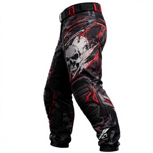 Customized <b>Paintball</b> Pants Skull Design Polyester Material Adjustable Waist Tear Resistant Compression Outdoor Games Protective - Product Image 5