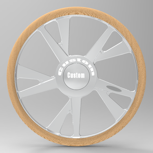 Volants en bois forgé chromés Roc Custom S2.21 assortis pour Escalade Yukon Range Rover - Product Image 3