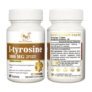 แท็บเล็ตไทโรซีนขนาด1000มก. เม็ดยาเสริมความรู้ความเข้าใจมีความแข็งแกร่ง60เม็ด OEM ตามสั่ง - Product Image 1