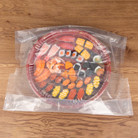 Sacs en plastique PE jetables à fond carré, imprimés sur mesure par Lokyo, impression offset, flexiloop, pour sushis, plats à emporter, en-cas, vente en gros