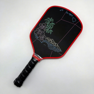 Racchetta da Pickleball Yiheng Double Black Diamond Hawaii Edition <span class=keywords><strong>ALOHA</strong></span> RC 16mm in Fibra di Carbonio Toray T700 Termoformata - Product Image 3