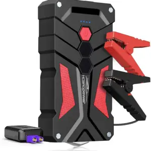 Portable Car Lithium Battery Jump Starter Mini Multi Function Jump Starter With Smart Clip Design