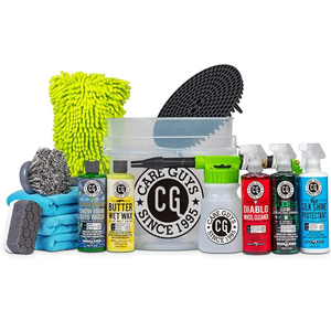 Kit di Lavaggio Auto in Acciaio Inox con Sapone per Dettagli, <span class=keywords><strong>Cera</strong></span>, Detergenti per Vetri/Pneumatici/Cerchioni e Interni - Senza Aloni, Senza Risciacquo - Product Image 2