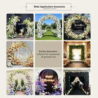 Arco de Flores Estilo Monet con Peonías y Margaritas para Decoración de Bodas y Fiestas al Aire Libre