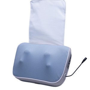 Neutral Waist Massager Grey Rectangular Trapezoid Plug-In Hot Compress Massage Neck Back Support Cushion - Product Image 2