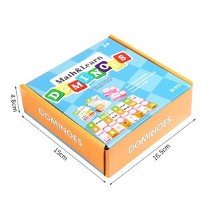 Jouet de comptage pour enfants, fournitures pour l'école à domicile, apprentissage des mathématiques 1ère et 2ème année, jeu de dominos pour l'addition - Product Image 6