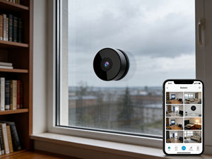 Nueva Cámara de Seguridad WiFi Inalámbrica para Ventana con Visión Nocturna a Color 2K 3MP, Cámara IP WiFi Inteligente para Interiores, CCTV, <span class=keywords><strong>2026</strong></span> - Product Image 2