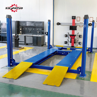 Équipement d'atelier Xinjintuo 220v Élévateur de voitures Aligneur de roues de voiture Élévateur hydraulique à quatre 4 poteaux Élévateur de voiture Élévateurs