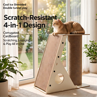 Meuble pour chat en carton robuste pour intérieur, multifonctionnel, résistant à l'usure, griffoir vertical pour chat, griffoir pour chat
