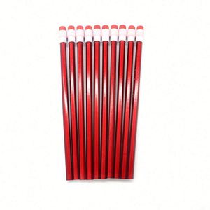 Lot de crayons standard 2B de dureté HB avec tête en caoutchouc rouge, coffret cadeau promotionnel pour écoliers - Product Image 3