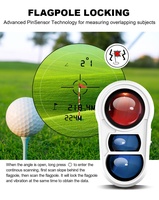 Nouveau télémètre de golf à écran LCD avec verrouillage du drapeau et interrupteur de pente